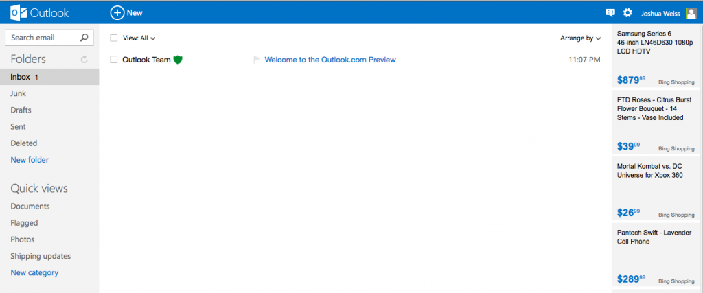 Using the new Outlook.com with your Gmail