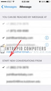 Choose the correct outgoing setting.
